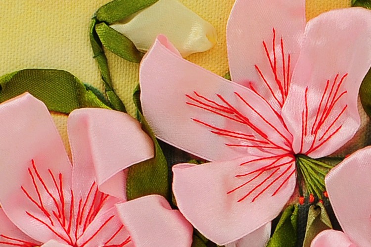 Oujin nianhua cinta bordado fábrica directa color impresión colgante pintura fragante lirio sala de estar entrada pintura decorativa