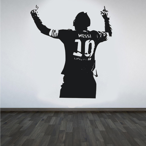 KS1092新款足球运动员梅西新款精雕墙贴纸客厅卧室背景墙装饰画