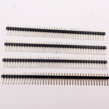 廠家批發2.54排針單排直針1*40PIN插針銅料40p單排針2.54mm連接器