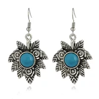 Стильные винтажные серьги, европейский стиль, с камнем, оптом