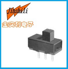 厂家直销SS-12F17拨动开关批发拨动开关立式单排三档滑动波段开关