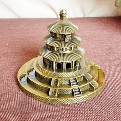 Beijing Tourism Souvenir Tiananmen Model Decor Metal Craft Gift Love Office Gift Tiananmen