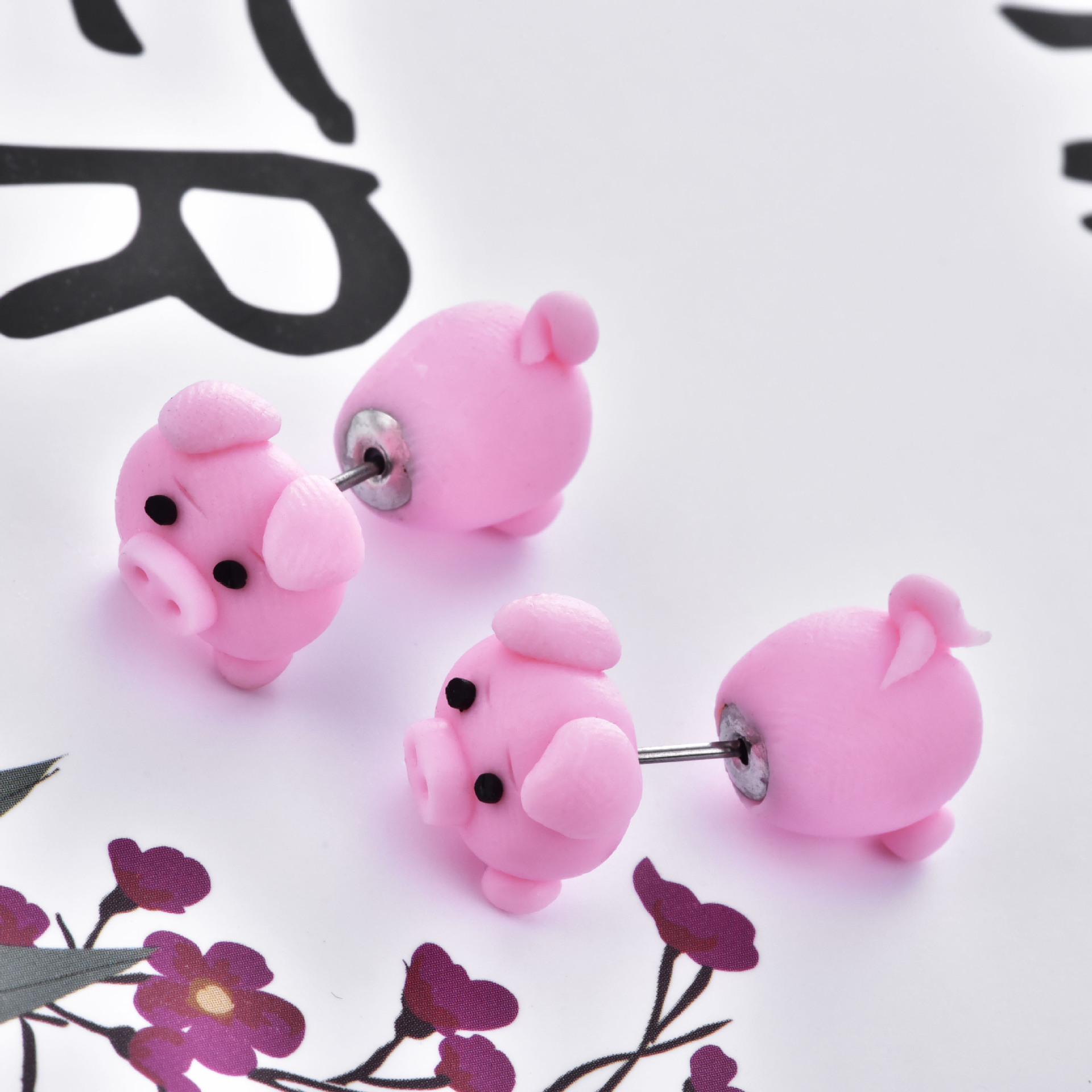 Title 6, Yumuşak Domuzcuk Küpe, sevimli piercing küpeler...