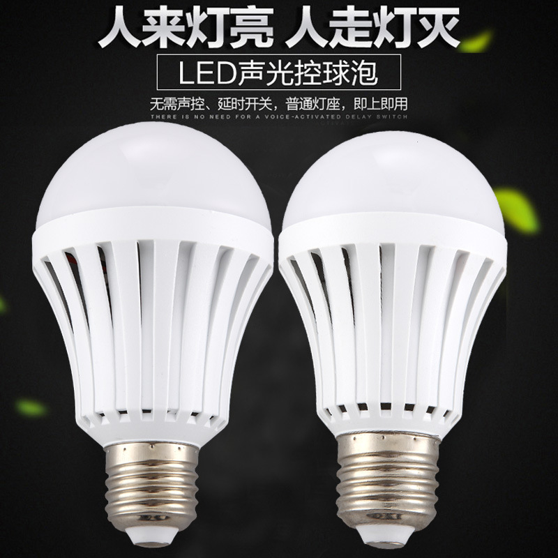LED induction smart bulb with light music, with screw socket, 7W