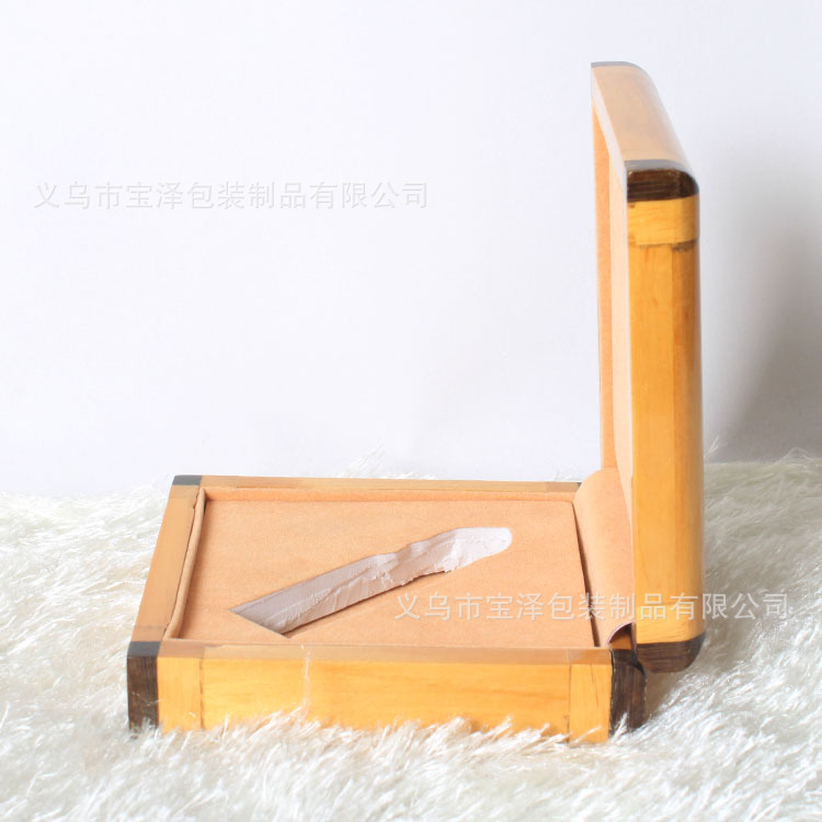 厂家定制 木质PU首饰盒 高档口红包装盒 印章盒