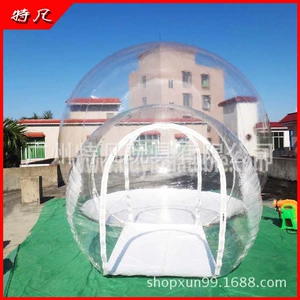 Açıq hava şişmə qabarcıq evi PVC otel şəffaf çadır, şişmə kristal düşərgə