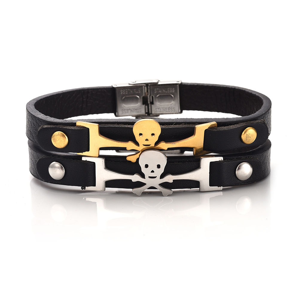 Fashion Skull Men's Bracelets display picture 4