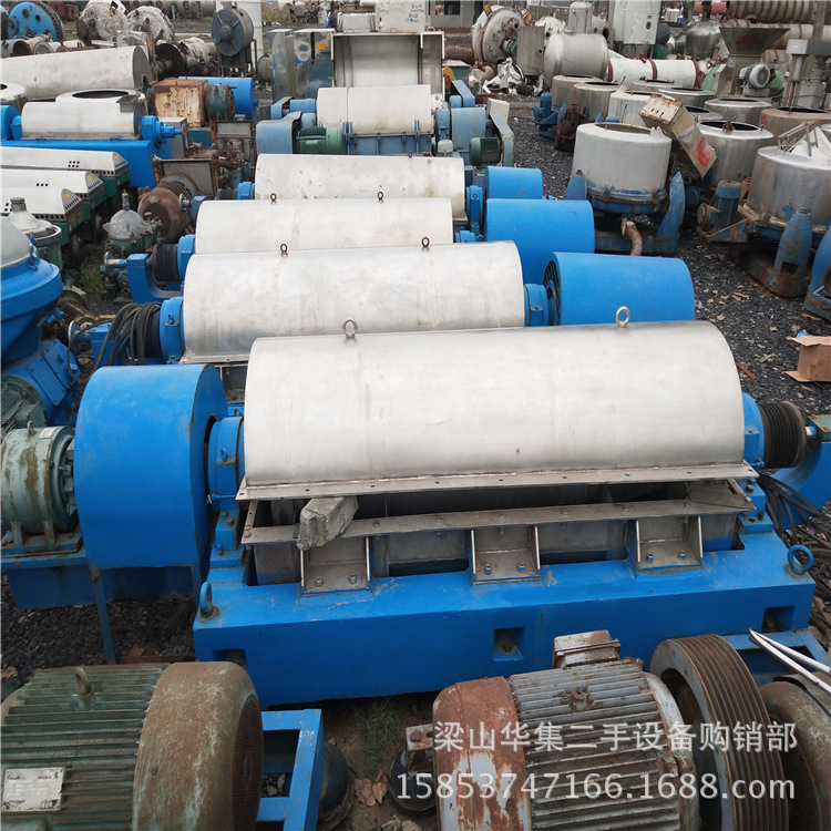 二手进口离心机  二手450卧式螺旋离心机  海申牌卧式离心机6868