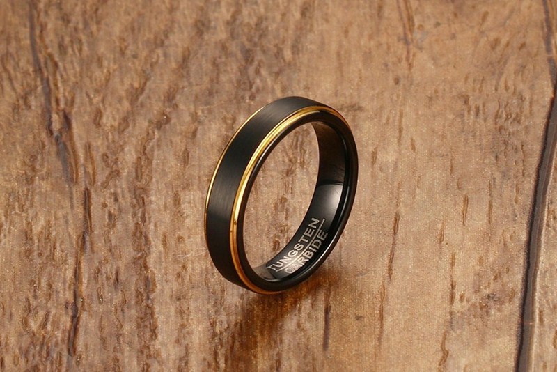12g Weight Rings Classification 15, 5 Ring Size Wholesale Jewelry Simple Style Geometric Tungsten Steel Rings