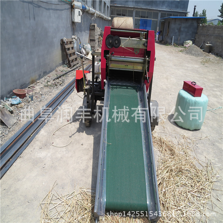 杂草打捆包膜机 拉伸膜青贮打捆包膜机 土豆秧打捆包膜机