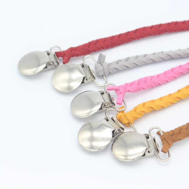 Cadena de chupete para bebé pezón cuerda cadena anti-caída suministros maternos e infantiles Comercio exterior Amazon American Hot Leather