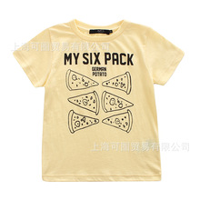 出口日本外贸童装批发日单潮牌azul外贸童装纯棉短袖t恤