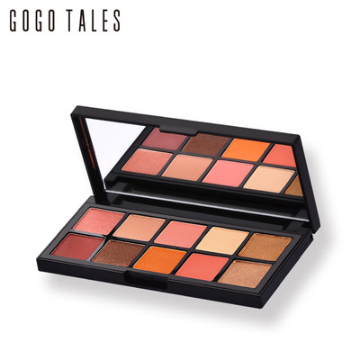 GOGOTALES 十色矿物眼影大地色裸色珠光哑光不晕染易上色GT28#|ru