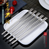 Non-slip chopsticks stainless steel with laser, set, anti-scald