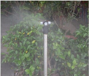 4分塑料十字雾化喷嘴 园艺大棚喷雾细雾除尘微喷头 养殖鸡舍降温