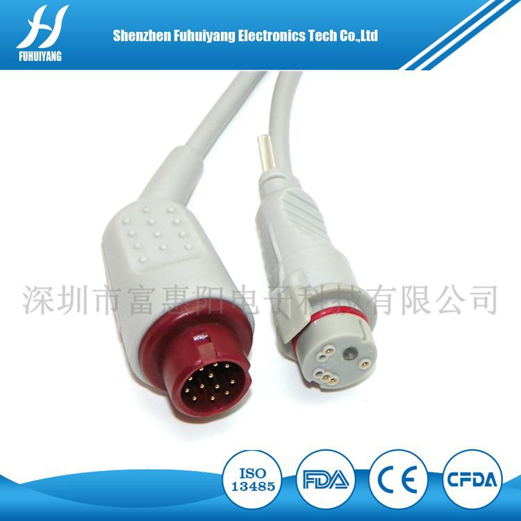 兼容飞力普12针转BD 贝哒有创压电缆、监护仪配件电子转换头