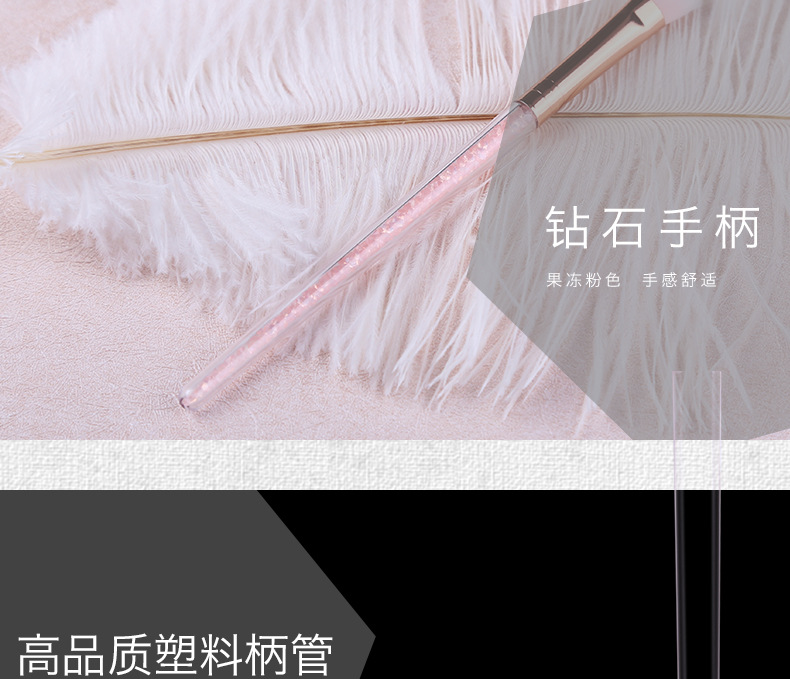 Beauty Tools Makeup Brush Plastic Inner Drill Handle Nylon Hair Inner Drill Eyebrow Brush Eyebrow Powder Wholesale Nihaojewelry display picture 4