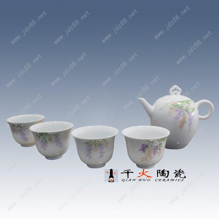 景德镇手绘陶瓷茶具套装陶瓷茶具批发厂家景德镇功夫茶具套装图片