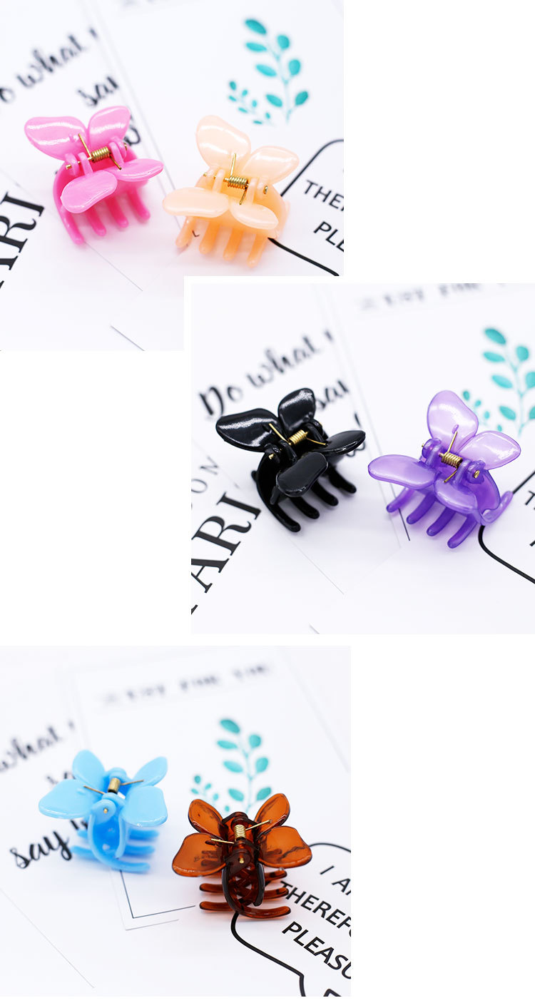 Korean Small Butterfly Plastic Hair Clip display picture 14