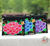 Ethnic fashionable bag strap from Yunnan province, small bag, double sided embroidery with zipper, ethnic style, with embroidery