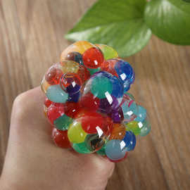 创意发泄葡萄球手握彩珠葡萄整蛊儿童玩具搞怪水球地摊热卖批发