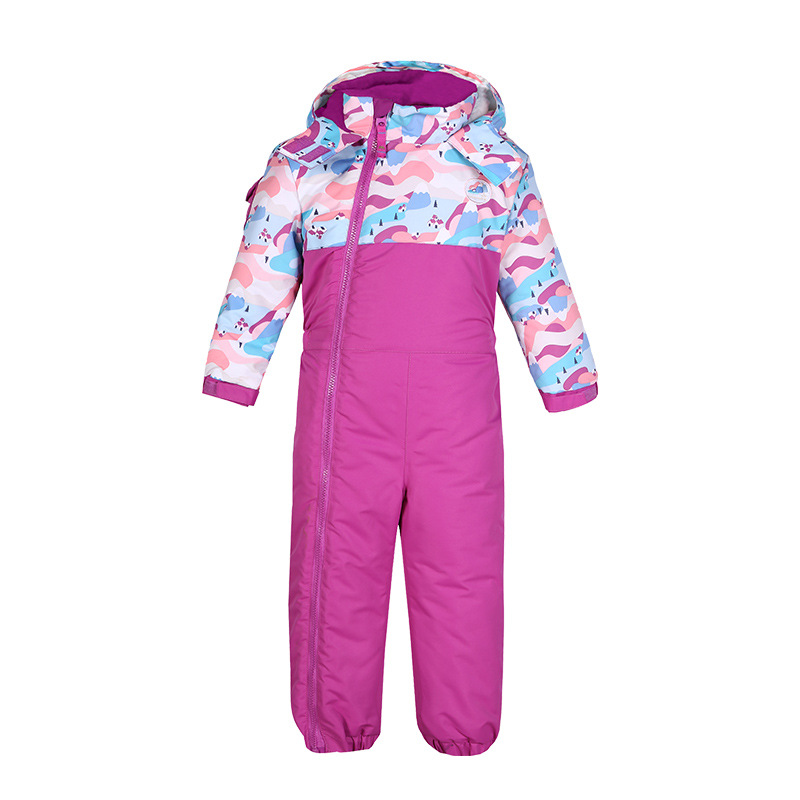 001 Cross-Border E-commerce Phibee Baby Elephant Children's Ski Suit Thickened Toddler Jacket And Pants One-Piece_voghion.com