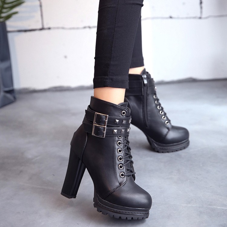 Bottes femme en PU artificiel - Ref 3354696 Image 8