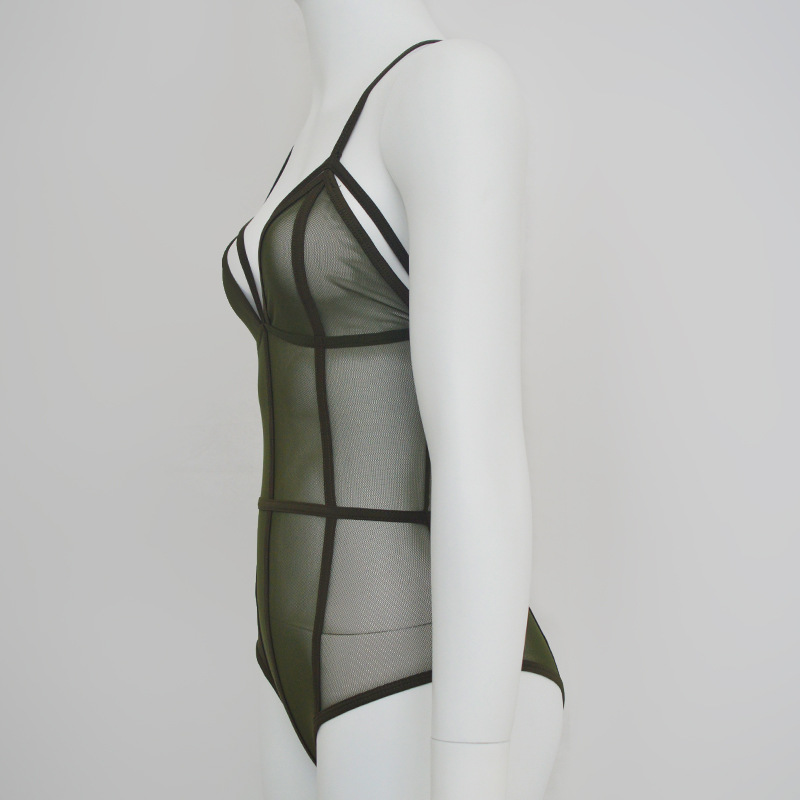 Sheer Mesh Bodysuit Close-up