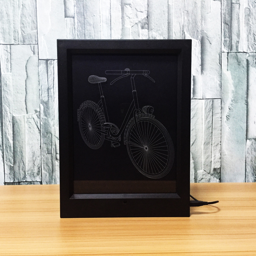 创意 3D相框灯 吉他 萨克斯 闹钟 相机 单车