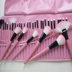 新款32支化妝刷套裝 鱷魚紋黑色粉色化妝刷化妝用具廠家直銷