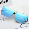 Fashionable sunglasses, square trend glasses solar-powered, European style