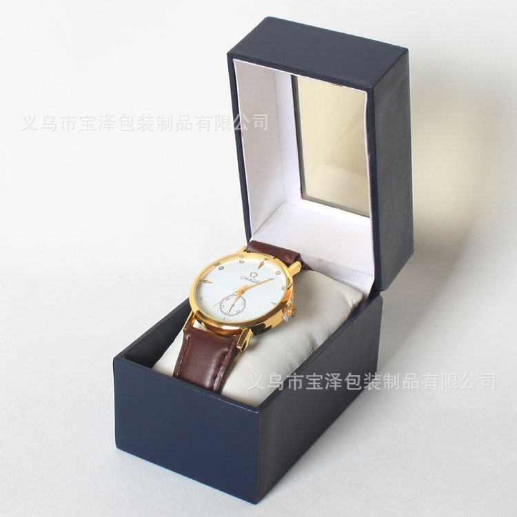 简约开窗长方形手表盒 单支手表展示盒 礼盒定制
