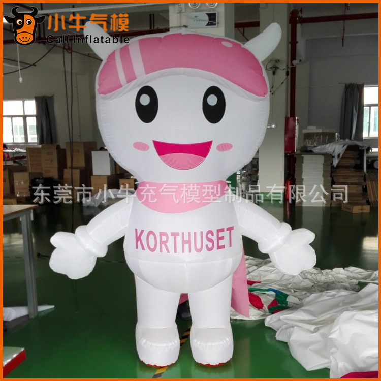 充气卡通 2米粉色手机卡通 充气卡通模型定制 厂家直销人偶卡通