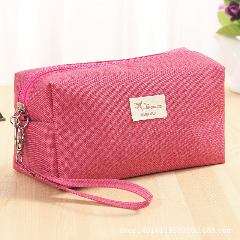 Fábrica al por mayor bolsa de cosméticos de gran capacidad coreana bolsa de almacenamiento de viaje portátil bolsa de lavado de regalo impermeable logotipo imprimible