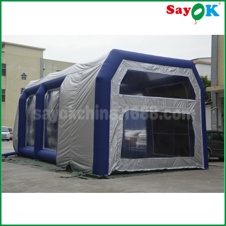 定制充气喷漆棚 9x4x3.5m充气汽车喷漆帐篷 充气移动喷漆间