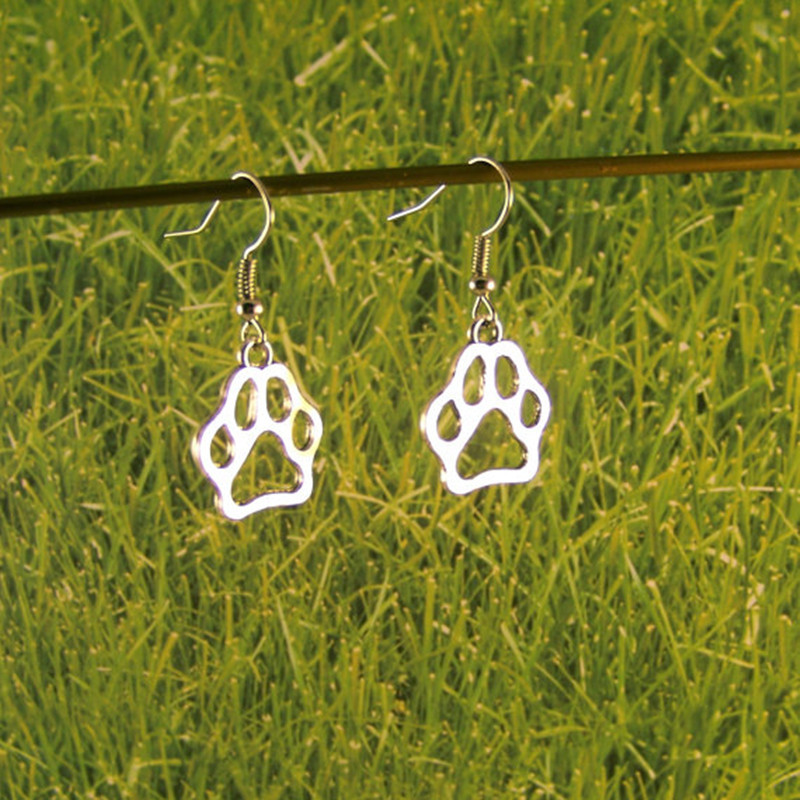 New Fashion Animal Cat Dog Footprints Ears Earrings Hollow Cat Claw Dog Claw Earrings Wholesale display picture 23