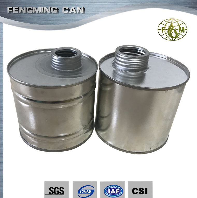 100g 500g胶水罐 印刷S100马口铁罐 塑料毛刷圆罐 0.5L小铁桶瓶子