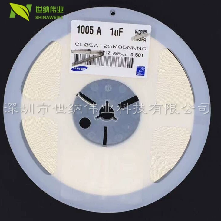 CL05A105KO5NNC микросхема конденсатор 0402 X5R 1UF 105K 10% 16 В