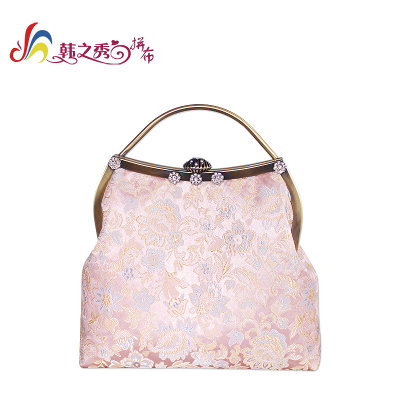 manual diy Material package Crop Chinese style Brocade ironing handbag banquet Cheongsam bag Koujinbao