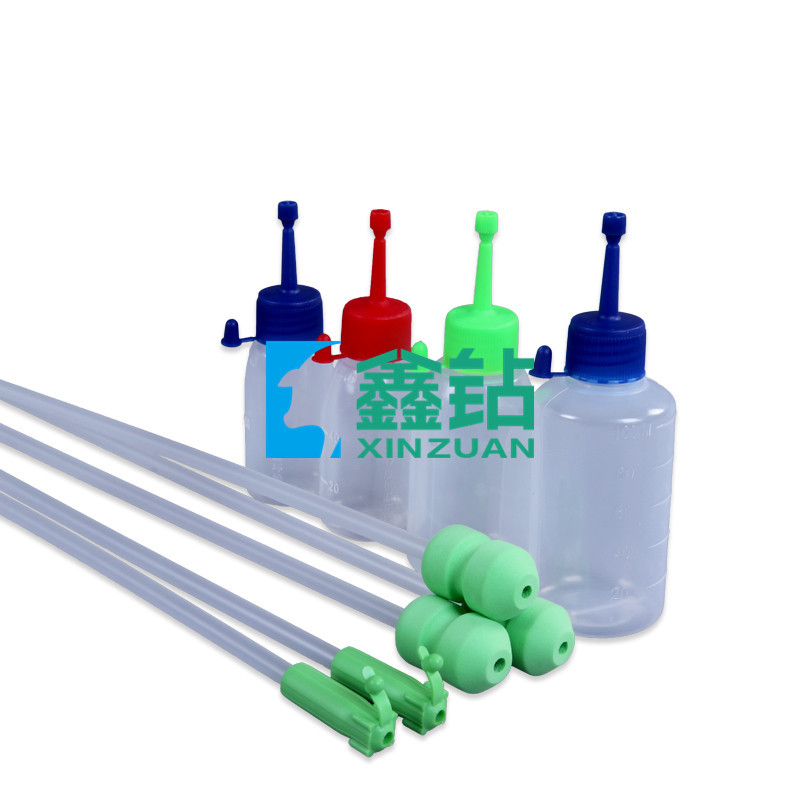 【鑫钻】普通输精管绿色经产+手把+80ml输精瓶  猪用普通输精管