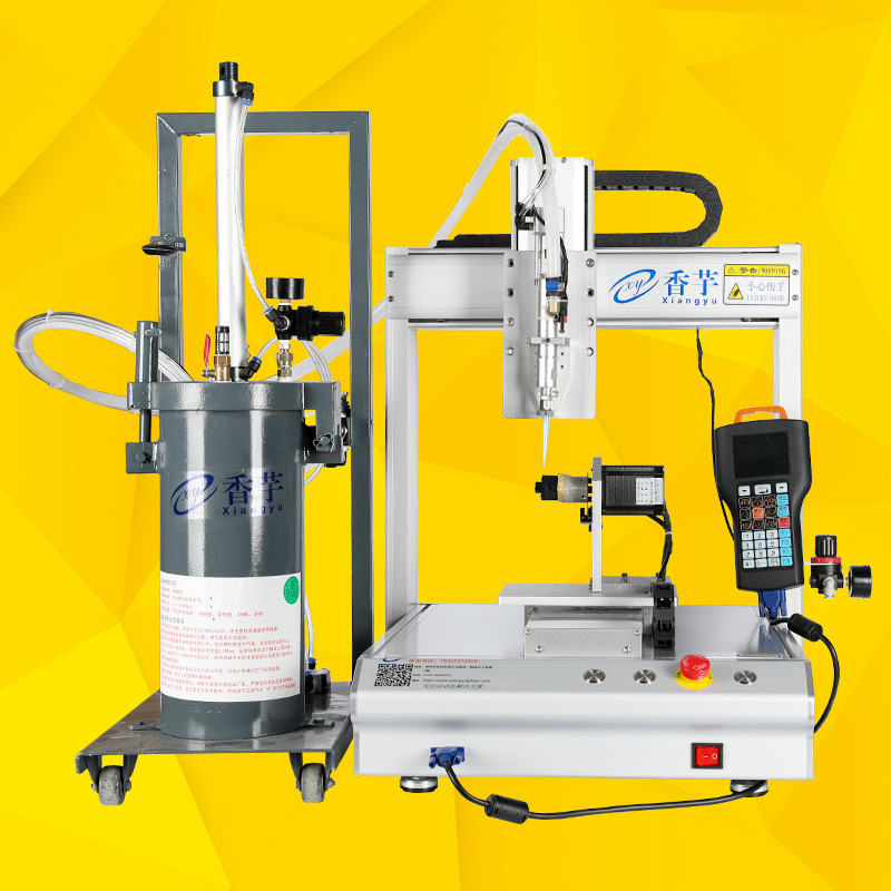 硅胶矽胶密封胶Y轴旋转四轴平台全自动点胶机器人331平台点胶机