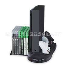 适用XBOXONE X多功能底座 无线手柄双充 碟架 散热支架 散热底座