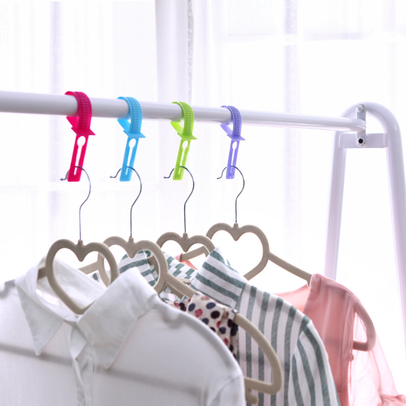 专利 二代升级版防风衣架锁 衣架伴侣 防风扣