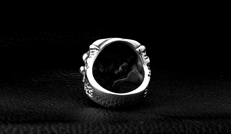Titanium Steel Skull Ring 5