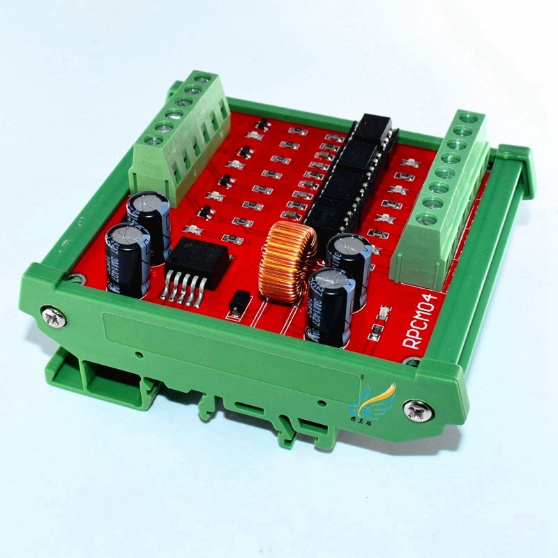 4路高速光电隔离转换板/光电耦合/稳压/输入3.3V-40V/输出高信号