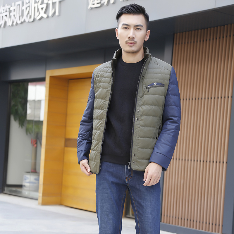 Winter men's down jacket men's Korean fashion slim white duck down youth warm coat defective clearance Winter men's down jacket men's Korean fashion slim white duck down youth warm coat defective clearance