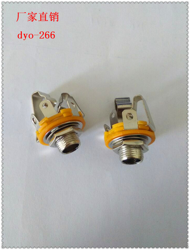 6.3母座阴插 音叉 三芯 3芯 麦克风插头   不带开关