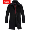 winter Middle and old age keep warm Woollen cloth coat thickening men's wear Overknee Cashmere Fur overcoat have more cash than can be accounted for dad Windbreaker