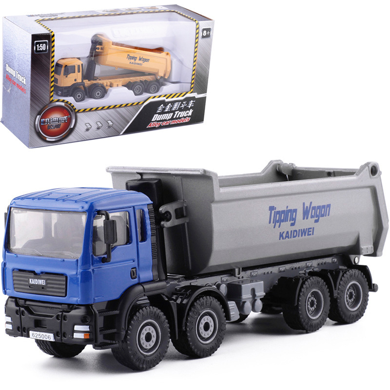 [Boxed] Kaidiwei 1:50 Dump Truck Engineering Vehicle Toy 625006 Simulation Engineering Vehicle Alloy