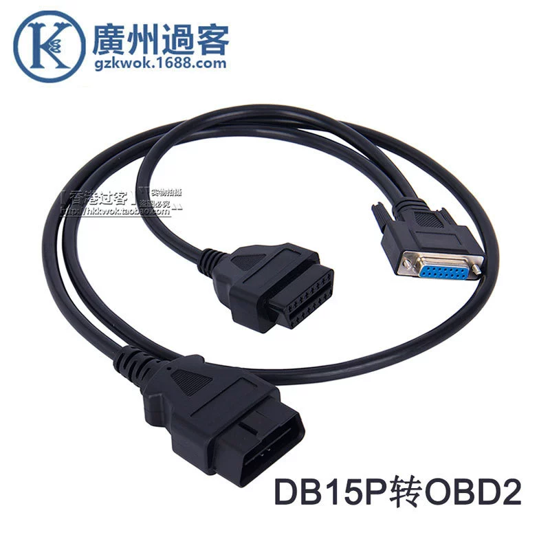 Подгонянный фабрикой разъем DB15 DB15P к разъему OBD2 16-контактный Удлинительный кабель